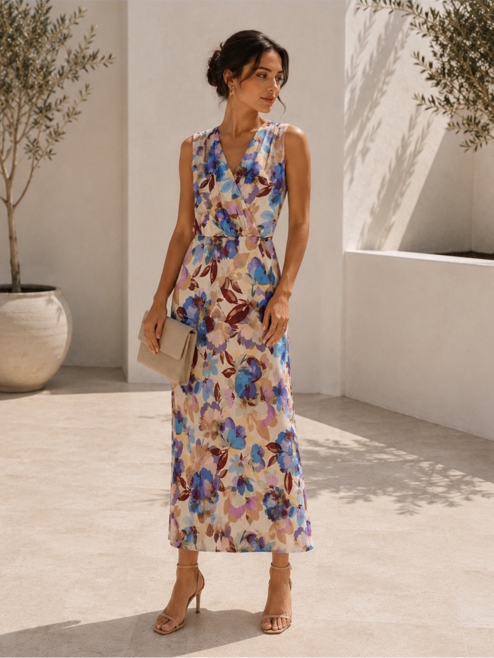 NEW Favorite Daughter Women’s The Sleeveless Nita Dress Winter Bloom SMALL